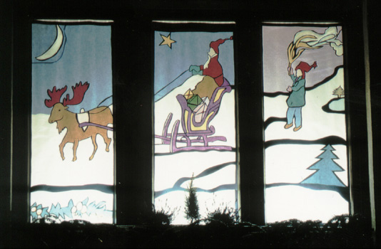 Le père Noël fait sa tournée